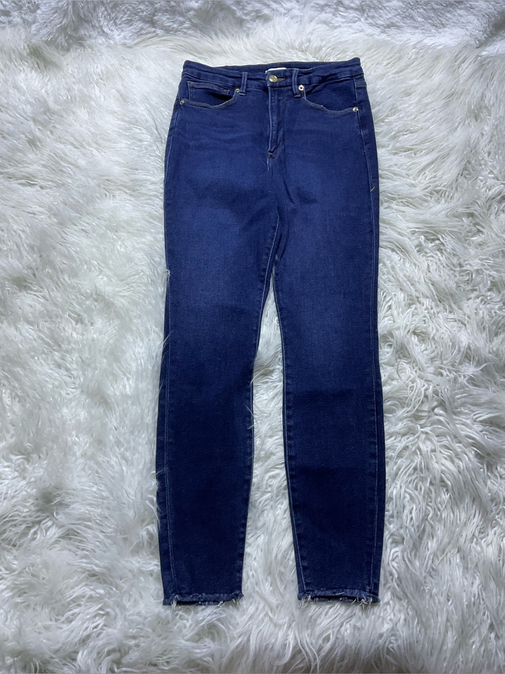 Good American Good Waist Skinny Jeans in BLUE387